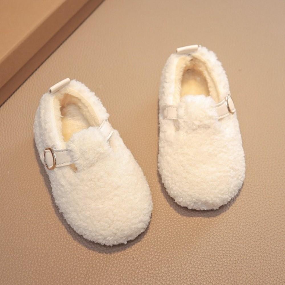 Versatile Children Shoes Simple Plush Warm Shoes New Fluffy Cotton Shoes  Winter