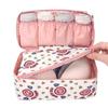 Waterproof Portable Patterned Travel Underwear Bra Storage Bag Organizer Pouch for Lingerie Small Items with Zipper Closure