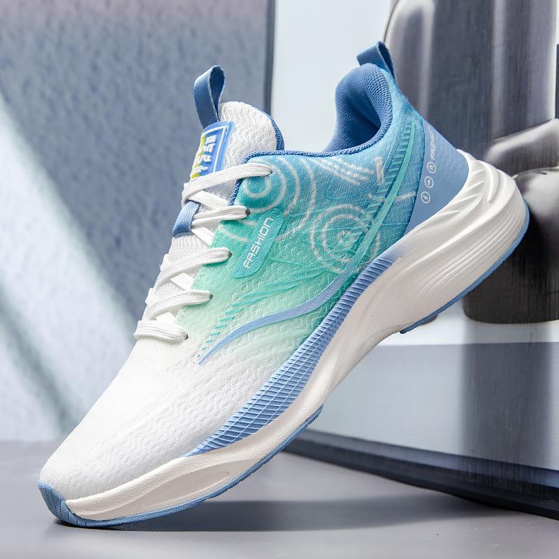 Men's shoes spring and summer new breathable non-smelly feet trendy brand high-end sports shoes men's and women's same breathable mesh running shoes