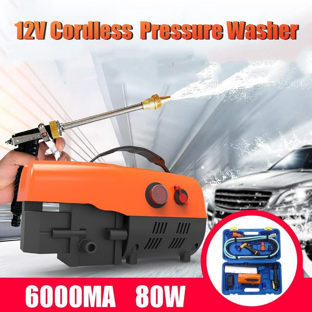 Household Portable High Pressure Electric Car Wash Washer 6L / Min 12V 24v Car Washer Washing Machine 80w