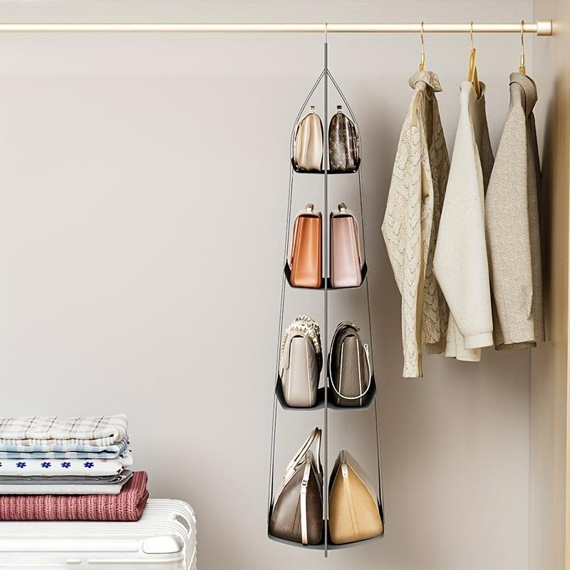 8-Pocket Storage Hanging Bag, Double-Sided Multi-Layer Organizer with Thick Fabric, Wall Door Closet Hanger for Bedroom Home