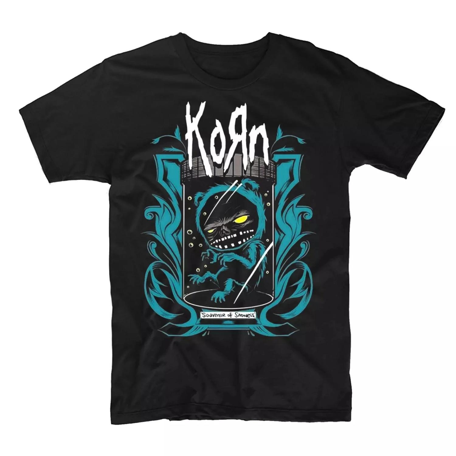 

Korn Рок Метал Футболка Мужская Женская Музыкальная Футболка Лето Новая Мужская Женская Ретро Хлопковый Топ S разноцветный