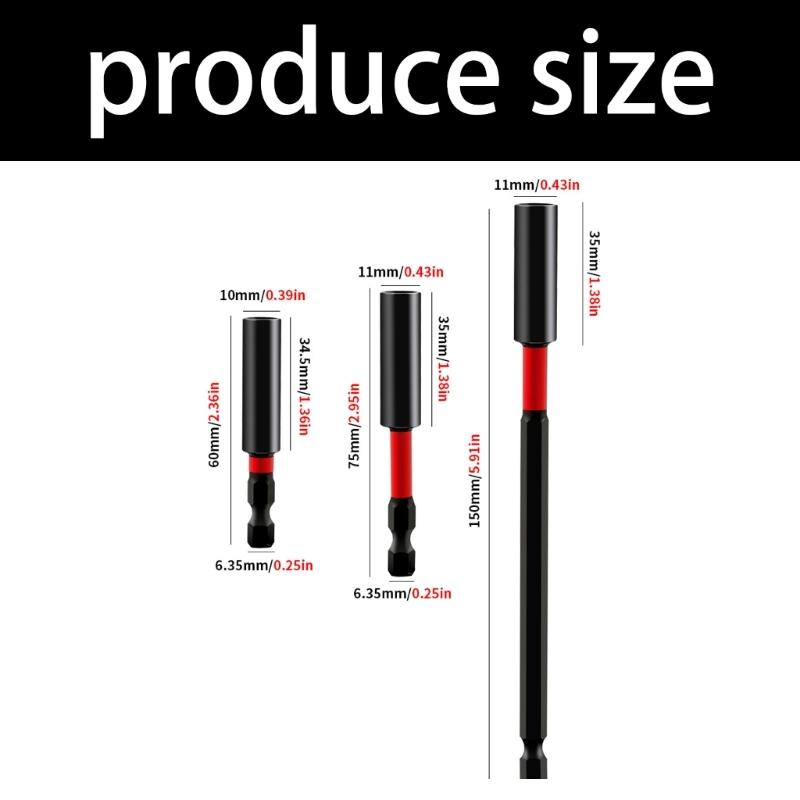 Magnetic Ball Bearing Socket Extension Rod High Strength Carbon Steel Extended Reach Adapter Tool For Professional Mechanics