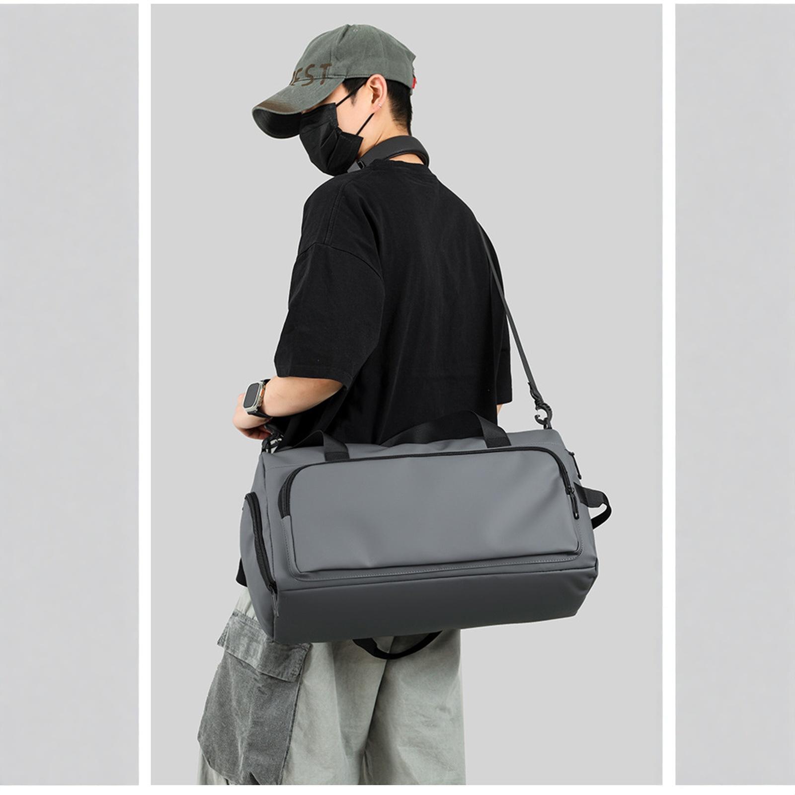 

Sports Gym Bag, Large Capacity Handbag,Portable Travel Duffel Bag, Multi-compartment with Shoes Storage,Perfect for Vacation,Gym One Size