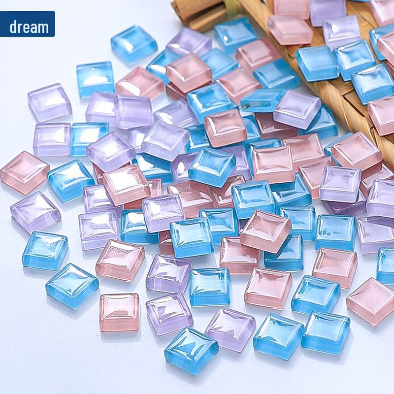 450pcs 1cm Colorful Crystal Glass Mosaic Tiles for Creative DIY Children's Art