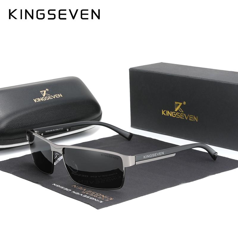 KINGSEVEN NEW Fashion Polarized Sunglasses Men Women Anti-glare Driving Square Eyewear Men's Sun Glasses Male Goggle UV400