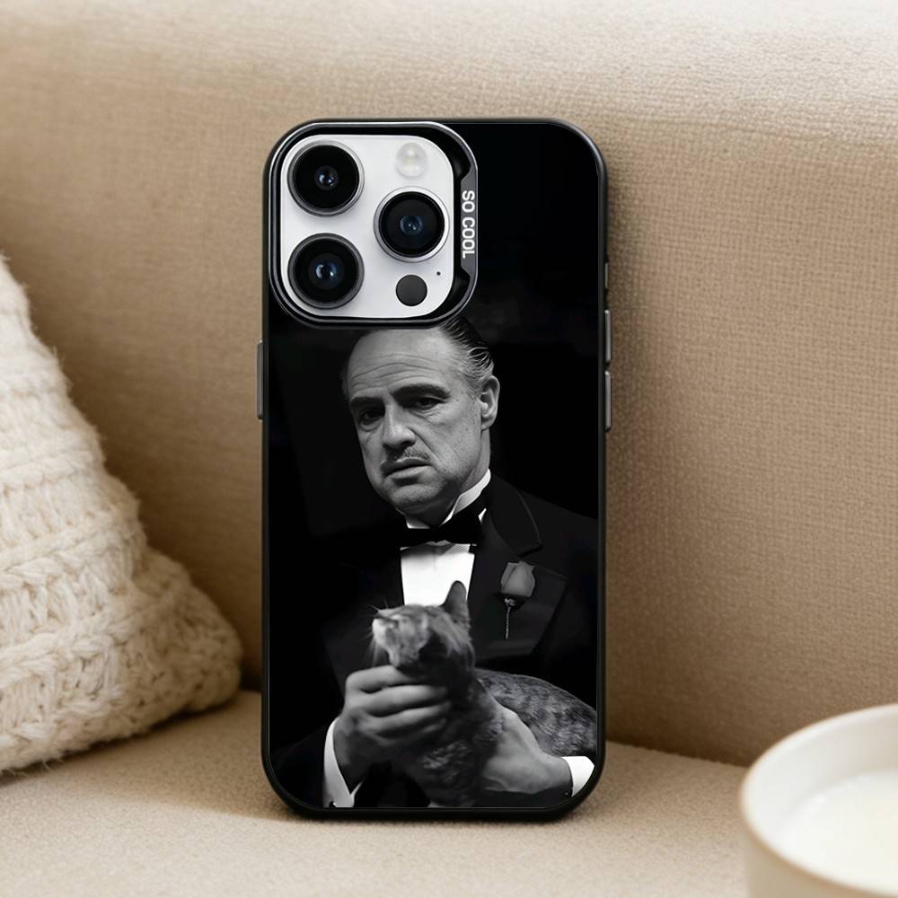 

The G-Godfather Phone Case For iPhone17, 16,15,14,13,12 Pro Max Black Candy Matte Shockproof Cover iPhone15plus