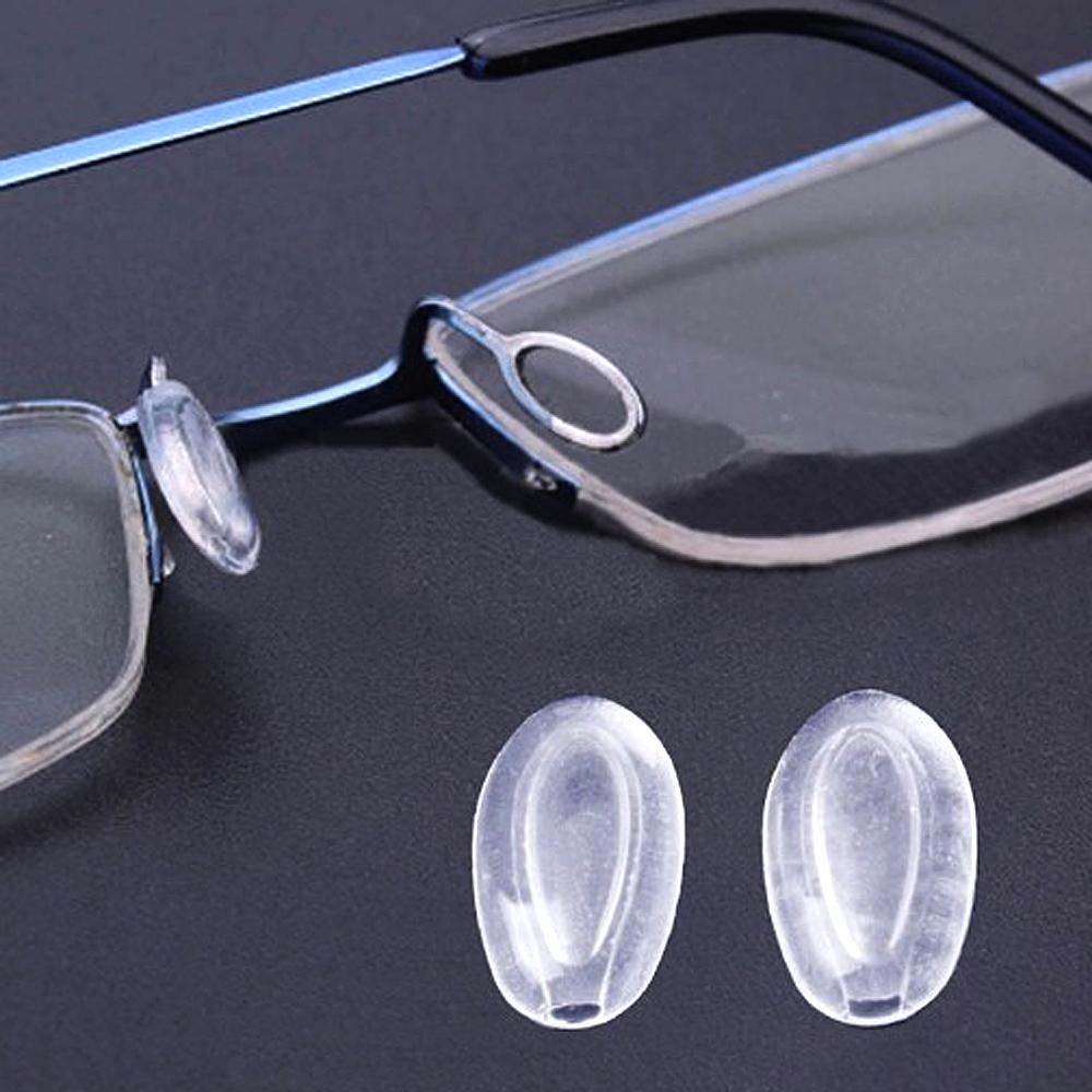 10Pairs(20pcs)Eyeglasses Push-in Soft Silicone Nose Pads For Plastic Steel Glasses Nose Pads