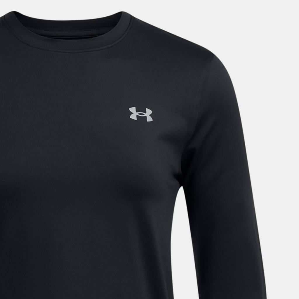 Under Armour Launch Pro Comfortable Versatile Crew Neck Pullover Long Sleeve T-Shirt Women T-Shirts Black 1386339-001