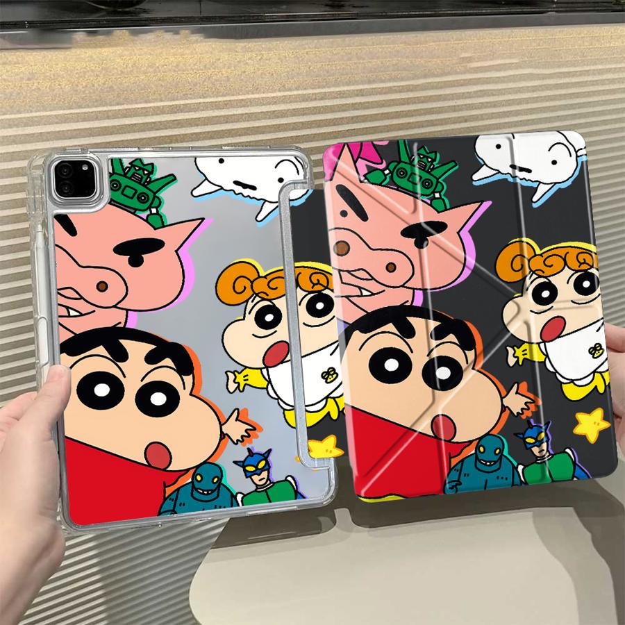 

Cartoon Fashion Shin-Chan Tablet Case For iPad Mini 6 7 Air 4 5 M3 M2 1 2 M4 11inch Pro 11th 10th 9th 8th 7th 12.9inch Pro 2025 iPad Mini 7 8.3