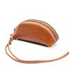 Cowhide Leather Drawstring Coin Purse: Women's Genuine Leather Key Pouch Lanyard