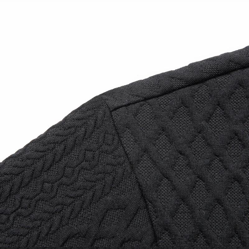 JOW Herren Diamant Jacquard Langarm Sweatshirt