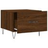 Coffee Table Brown Oak Effect 50x50x40 cm Engineered Wood