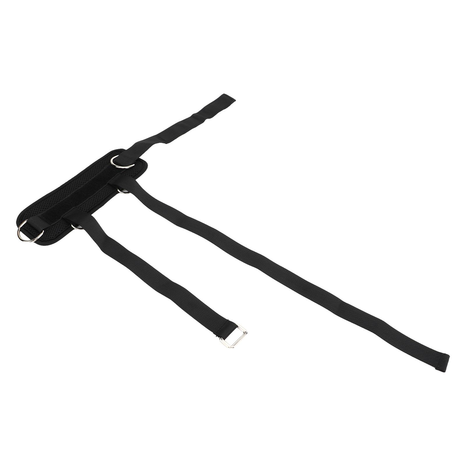 2Pcs Adjustable Ankle Straps Dumbbell Weight Lifting Ankle Bands for Hip Limb Strength Training Black