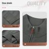 Men's 100% Wool Quarter-Zip Stand Collar Sweater