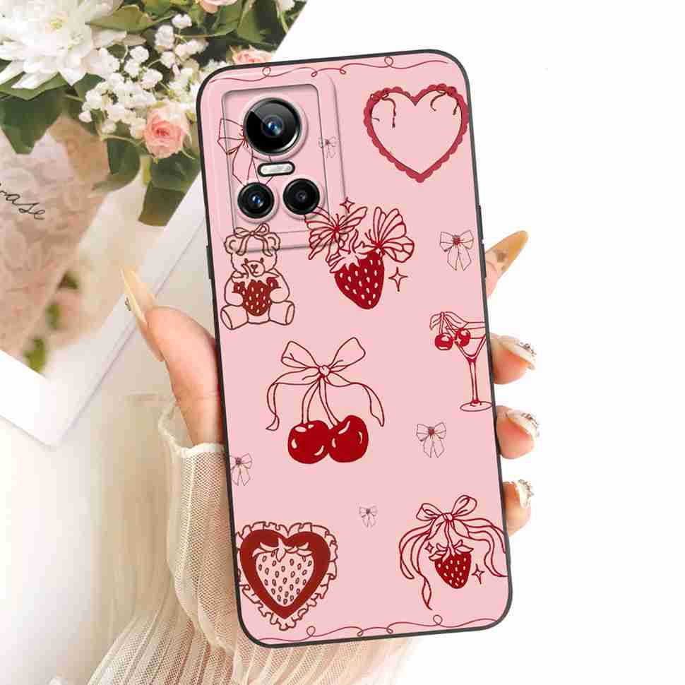 6.7" For Realme GT Neo3 5G 2022 Case Luxury Dragon Butterfly Soft Silicone Cover For Realme GT Neo 3 RMX3560 Protective Shell