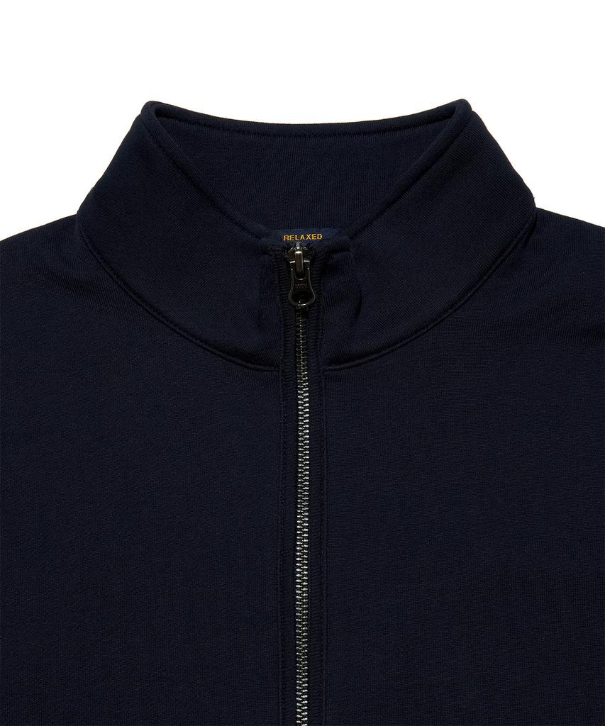 LEE Kleines Twitch-Logo Viertel-Reißverschluss-Sweatshirt Marine
