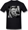 Cengdada Roll Men'S Casual Breathable Pattern Round Neck Short Sleeve T-Shirt Black