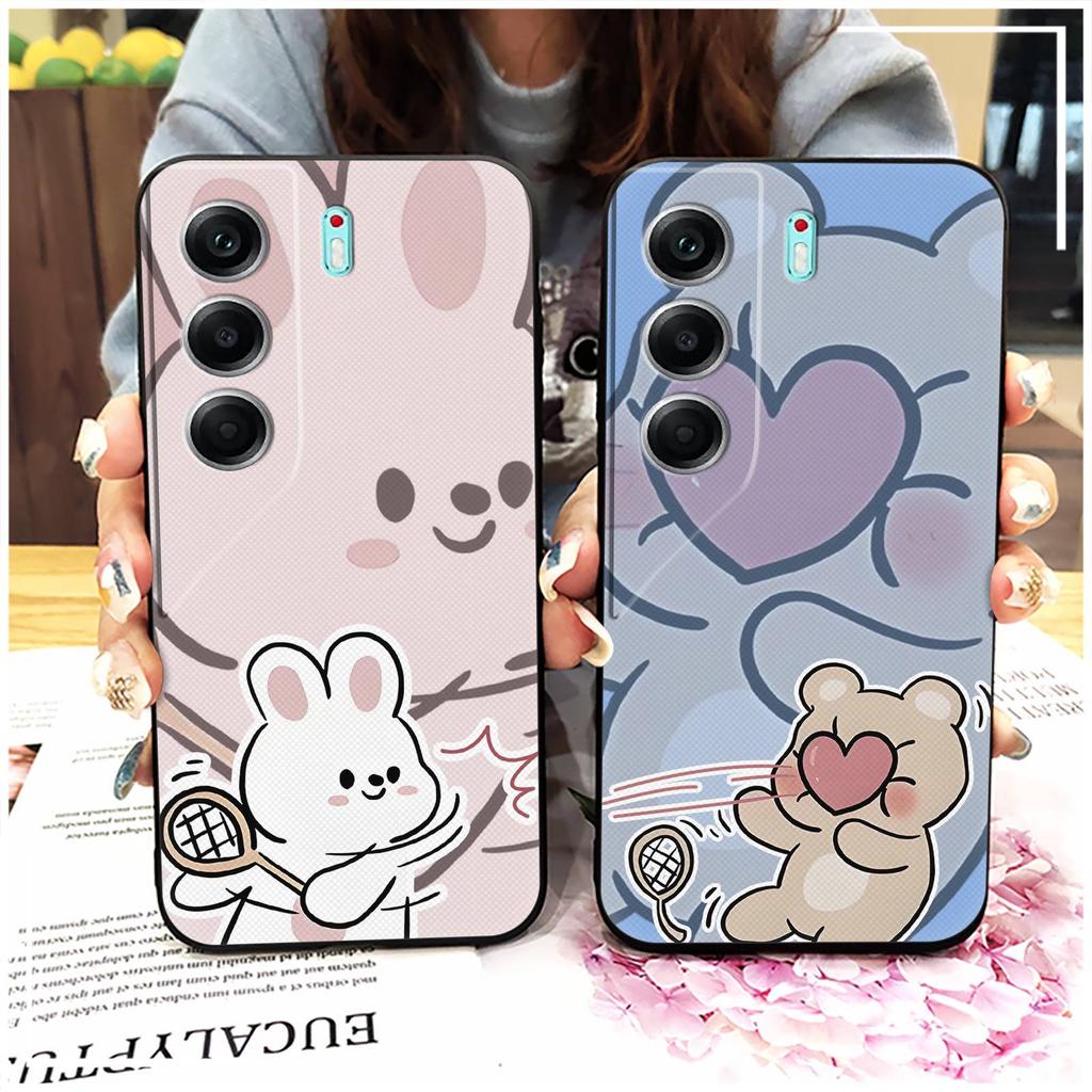 Dirt-resistant Graffiti Phone Case For Tecno Camon40 Pro 4G/5G/CM6/CM7 Waterproof Cartoon Cute Couple TPU Shockproof