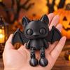 Spooky Atmosphere Decor 3D Printed Articulated Bat Figurine, Flexible Cartoon Ornament with Halloween Desk Decoration Movable Joints, Desktop