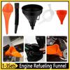 1-3Sets Telescopic Engine Refueling Funnel with Filter Oil Gasoline Container Universal Car Funnel Set for Auto Motorcycle Truck