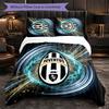 Set Lenzuola Juventus FC Modello 3 Pezzi Morbida Copripiumino in Microfibra con Federe per Camera da Letto