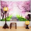 Forest River Wall Tapestry - Nature Landscape HD Print, Calming Waterfall Scene for Bedroom & Living Room Decor