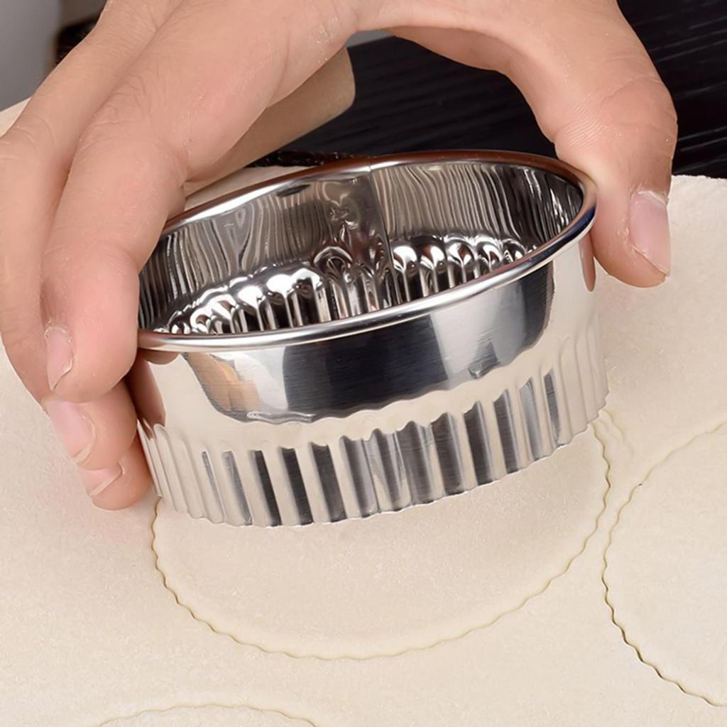 11pcs/set Stainless Steel Round Cookie Biscuits Cutters Mousse Ring Pastry Metal Baking Circle Ring Molds For Kitchen DIY Mold