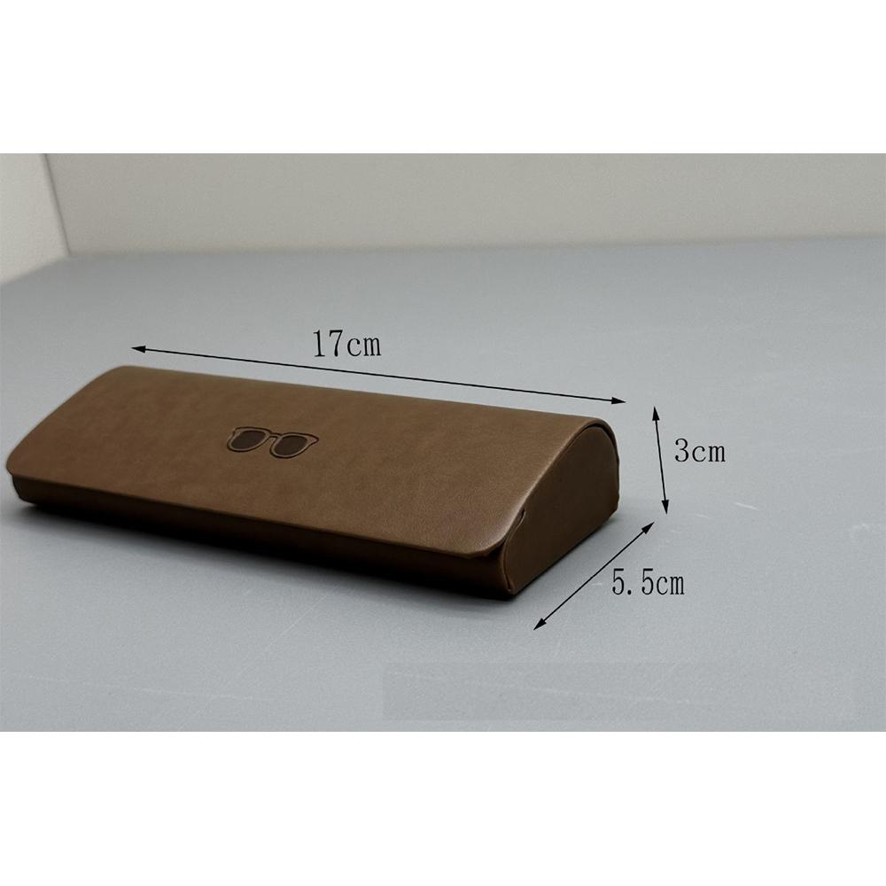 Pu Leather Eyeglass Case Classic Prescription Glasses Case Magnetic Eyeglass Holder Portable Sunglasses Hard Case For Daily Use