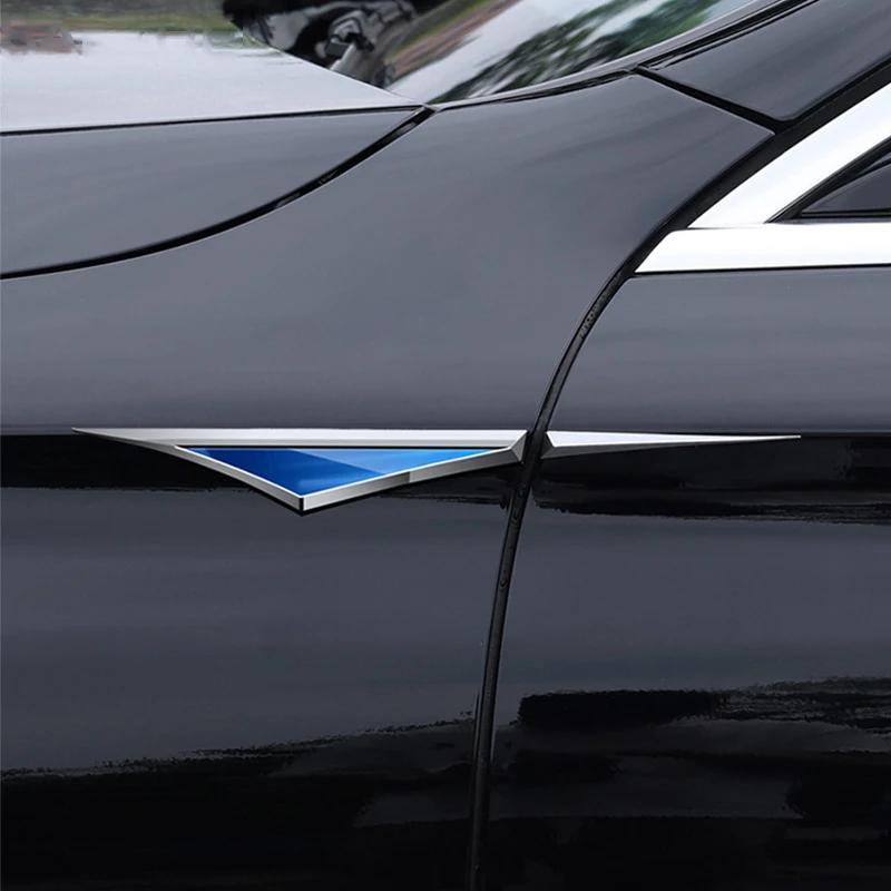 FUK1 2PCS Car Side Body Badge Fender Sticker for Chevrolet Spark Captiva Cruze Malibu Sail Equinox Trax Tracker AVEO Lova Decoration