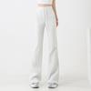 Genuine pocket pants women's autumn new wide-leg micro-flared pants high waist and thin straight casual sports sweatpants