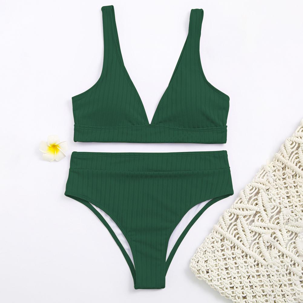 Padded Bikini 2025 Women Sexy Bikini Solid Swimsuit Women Swimwear Push Up Set Brazilian Bathing Suit Summer Beach Wear Swimsuit