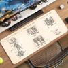 Mechanical Blueprint Sketch Large Mouse Pad Non Slip Rubber Desk Mat For Gaming Keyboard Mouse Office Desktop Setup