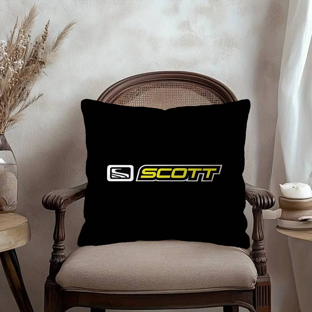 SScott Bike logo Personalized Pillow Dust Cover Bedroom Kids Party Decoration Pillowcase Birthday Children Gift