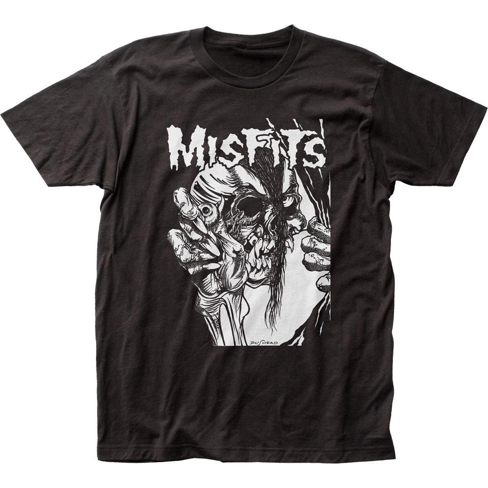 

Misfits Pushead Eyeball B&W Mens T Shirt Music Classic Concert Rock Band Black M