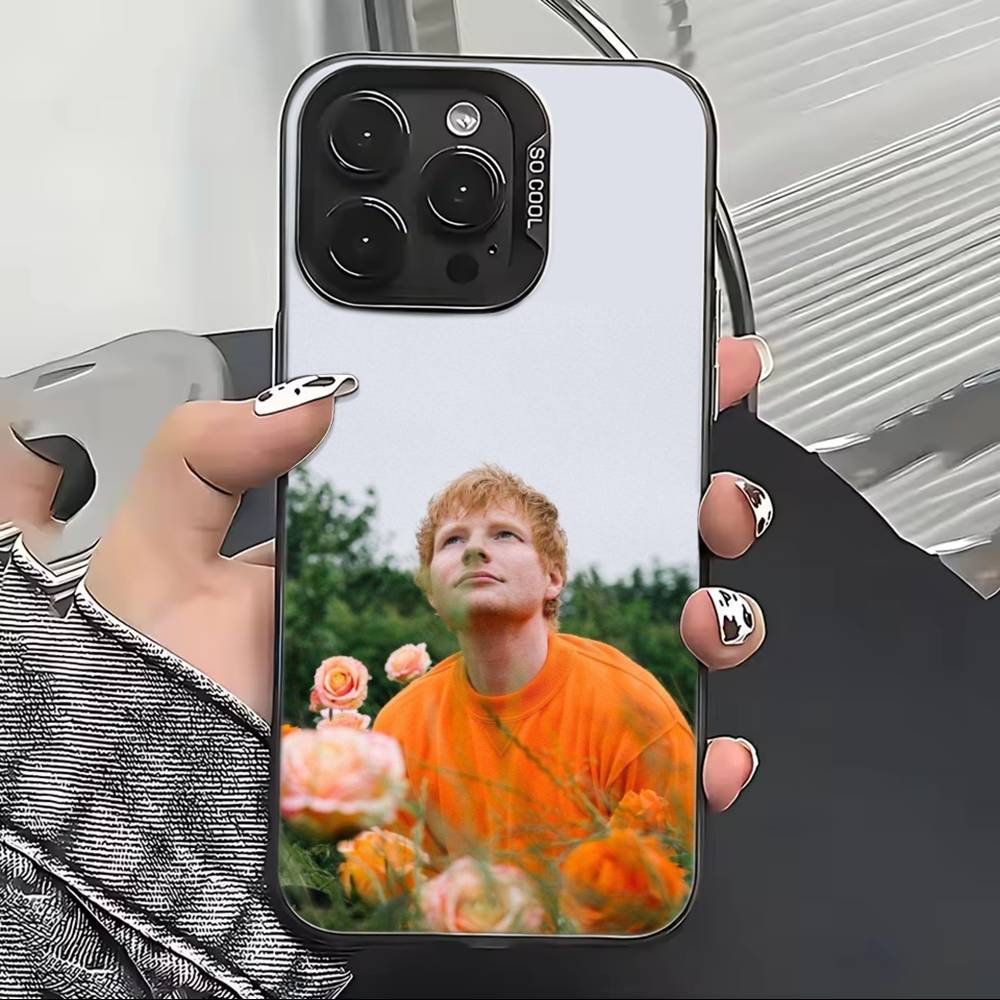 Ed Sheeran Hot Singer Phone Case For iPhone 17,16,15,14,13,12,11 Plus,Pro Max,XS,Colorful Silver Black Cover