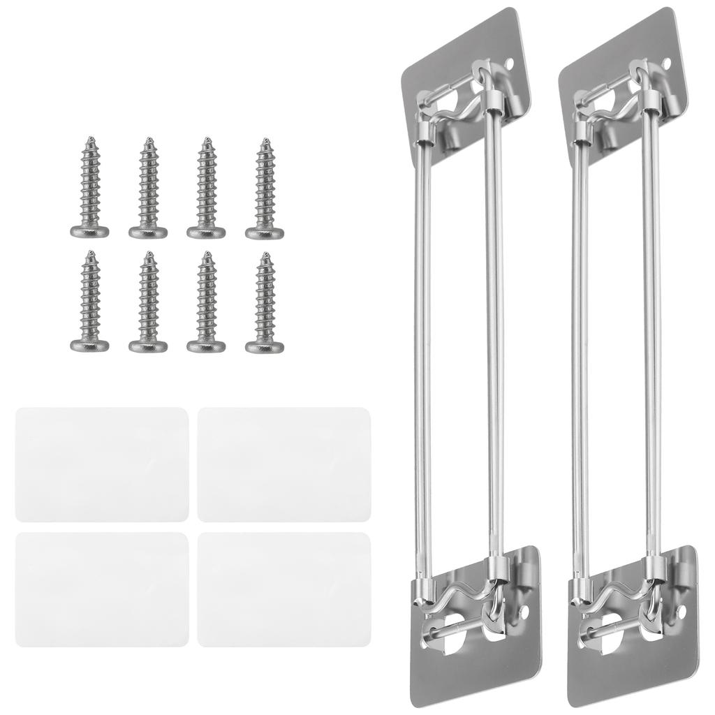 RV Shower Corner Storage Bar, Adjustable Stainless Steel Bathroom Corner Storage Bar for Camper