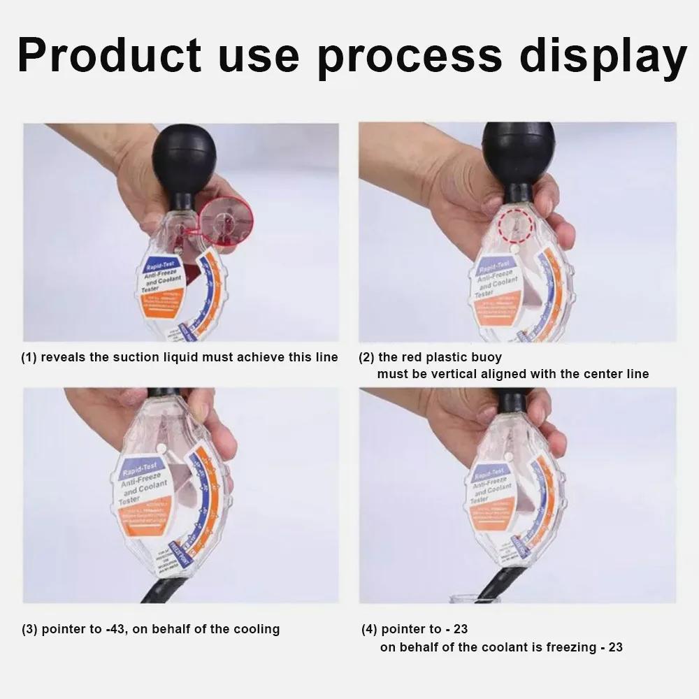 1Pc Universal Car Antifreeze Tester Hydrometer Tester Compatible Battery Fluid Tester Coolant Professional Detection Repair Tool