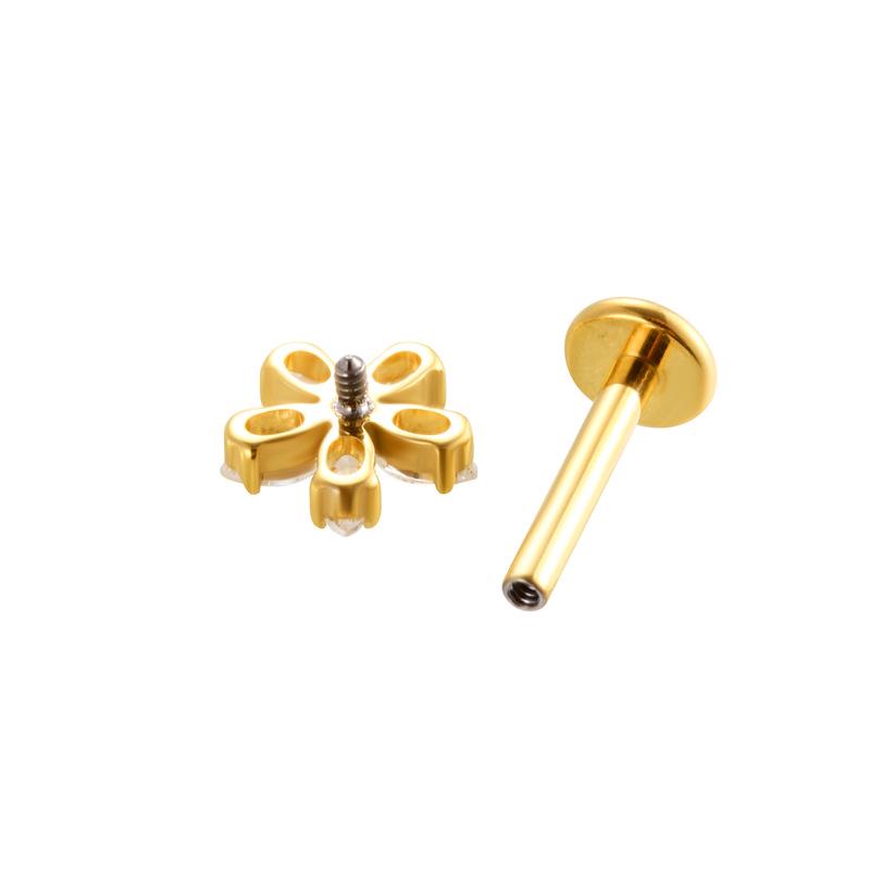 Cercei Henson F136 din Aliaj de Titan cu Zirconii