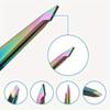 Colorful Stainless Steel 4pcs Eyebrow Tweezers 4 Pcs Set Colored Titanium Coating Trimming and Hair Removal Tweezer