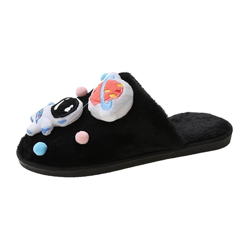 2025 New Casual Plush Slipper Cartoon Anime Winter Leisure Home Outdoor Anti Slip Thick Bottom Cotton Leisure Shoes Women Gift