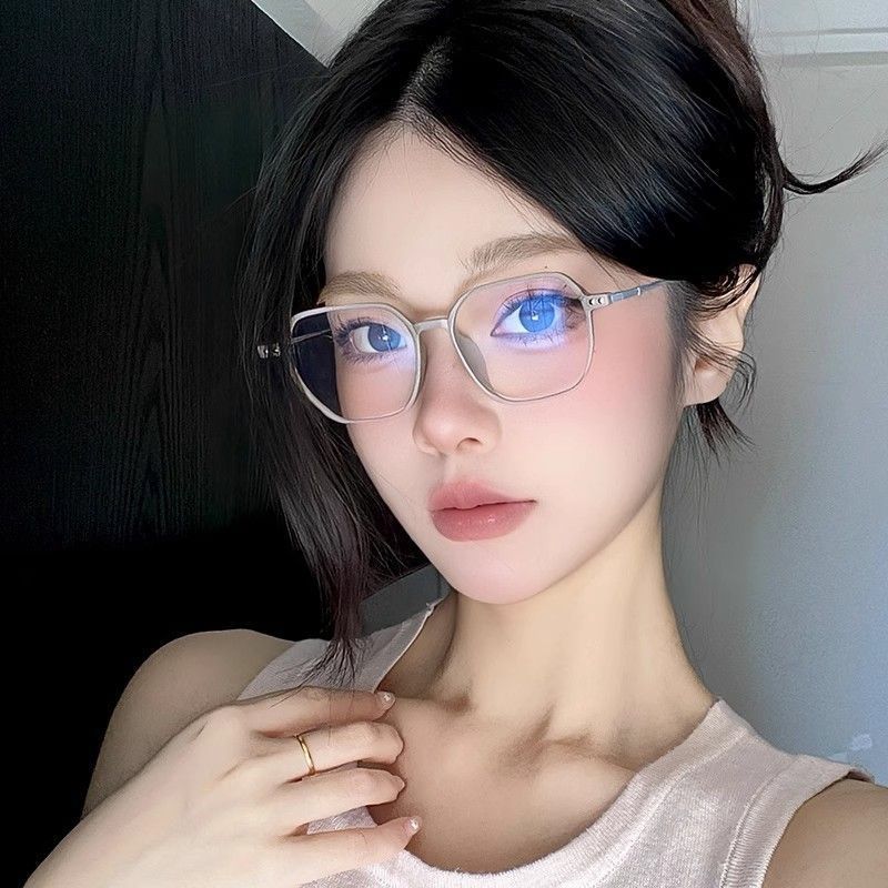 New Retro Frosted Frame Myopia Glasses Fashion Square Frame Anti Blue Light Glasses Optical Prescription Eyeglasses 0 To -4.0