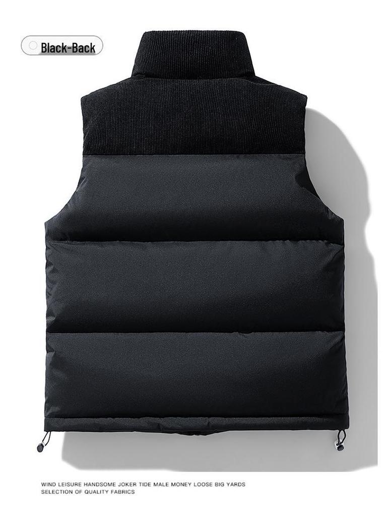 Unisex Winter Stand Collar Sleeveless Vest: Trendy, Loose Sport Casual Jacket