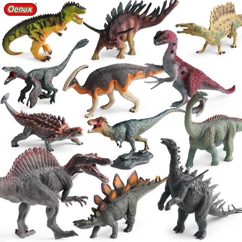 Oenux Jurassic Dinosaurus Indominus Rex Mosasaurus Saichania Dilophosauridae Spinosaurus Modell Actionfigurer Samling Leke for Barn