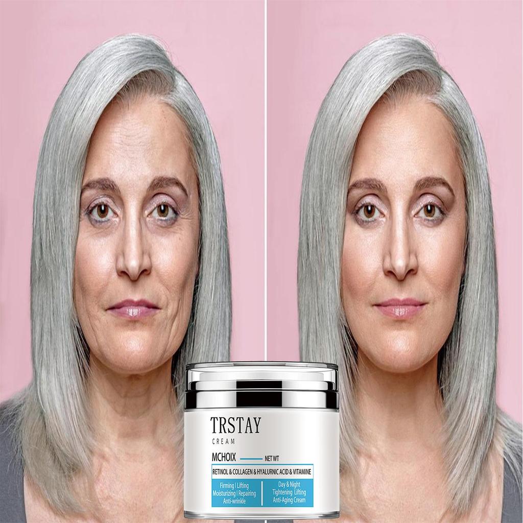 5G/15G/30G/50G/TRSTAY Retinol Collagen Hyaluronic Acid Vitamin E Anti Wrinkle Anti Aging Repair Face Cream