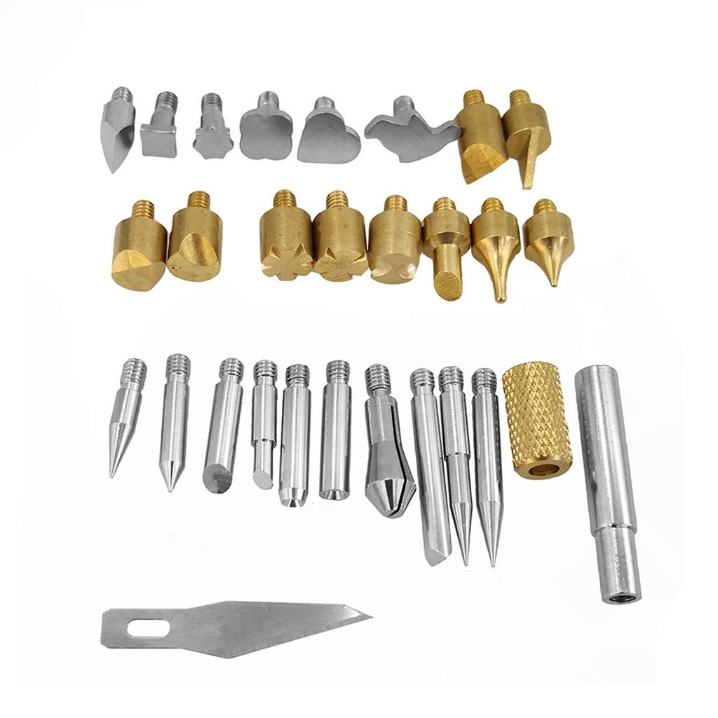 35PCS Portable Carving Pyrography Tool Multi Function Internal Heating Temperature Adjustable Electric Soldering Iron