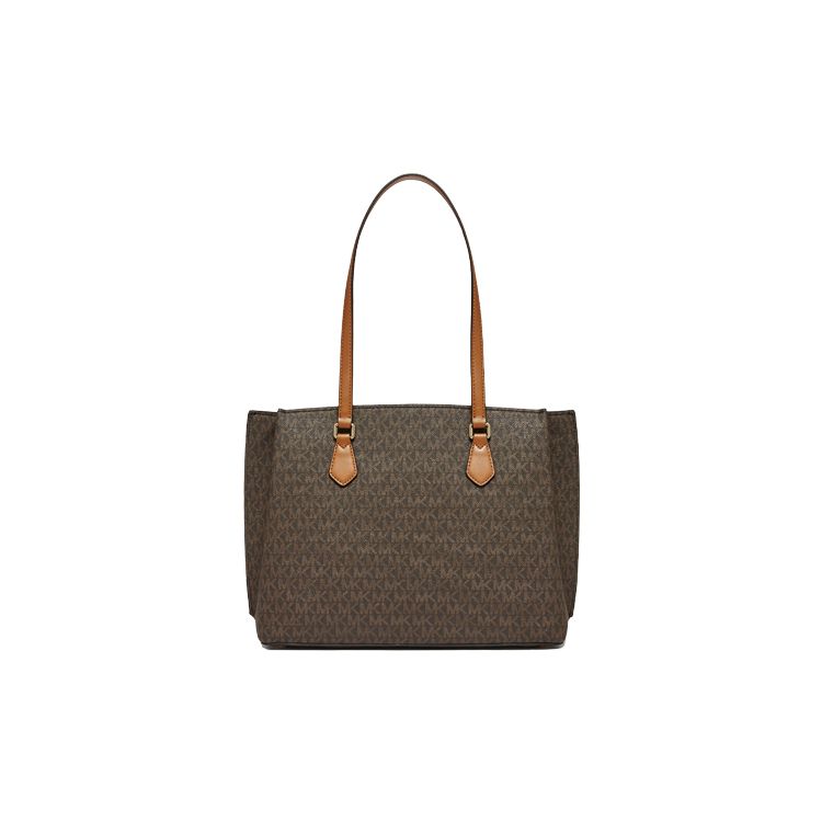 Michael Kors Ruby Monogram Commuter Tote Bag Women Tote Beige 30S3GR0T3B-252