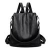 Women's Retro Anti-theft Faux Leather Backpack - High-end, Versatile, Large Capacity