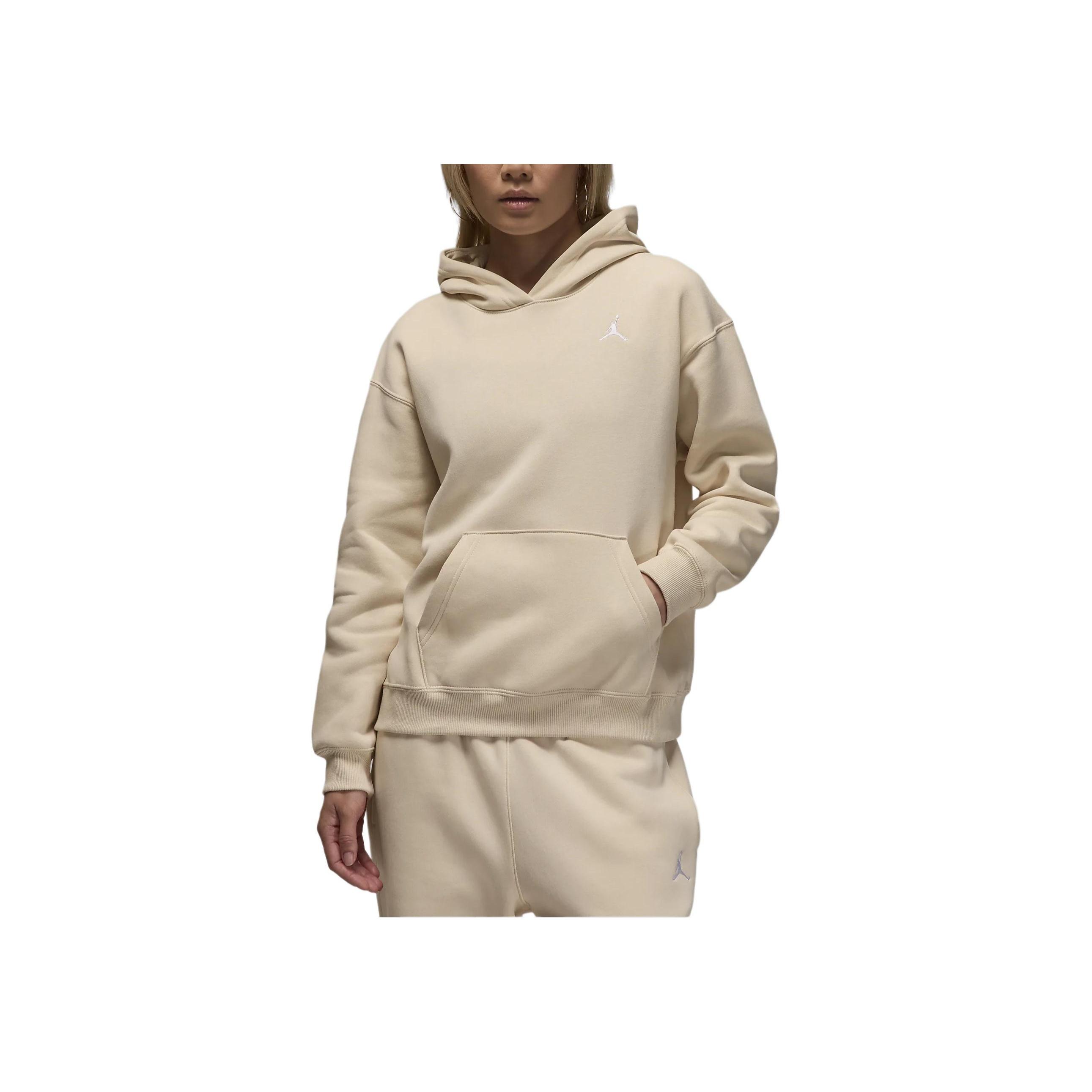 

Jordan Solid Color Hooded Drop Shoulder Long Sleeve Sweatshirt Women sweatshirt Off-White FV7072-203 S