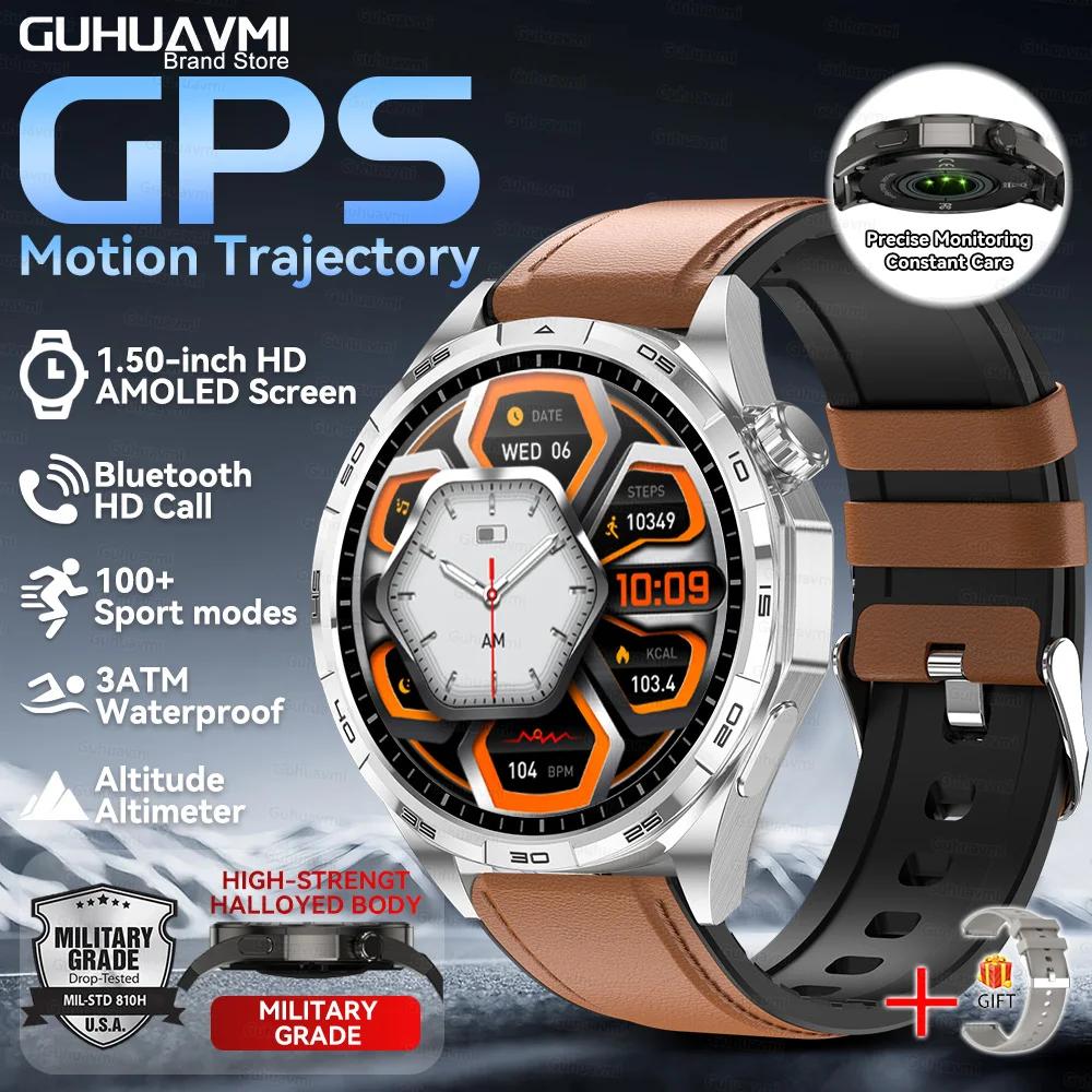 Watch 6 Pro Bluetooth Call Smartwatch 1.50'' AMOLED GPS motion trajectory Heart Rate Outdoor Sports GT Smart Watch men